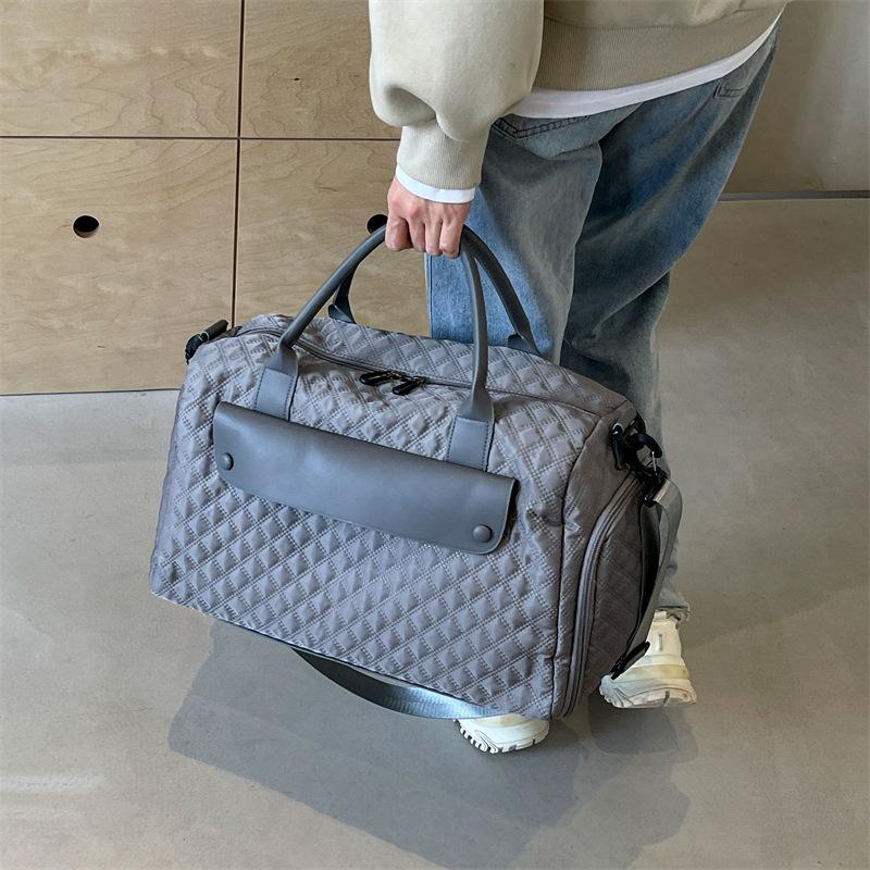 Short-distance Business Trip Large Capacity Shoe Storage Bag Hand Luggage Bag Dry Wet Separation Sports Gym Bag Contrasting Color Travel Bag
