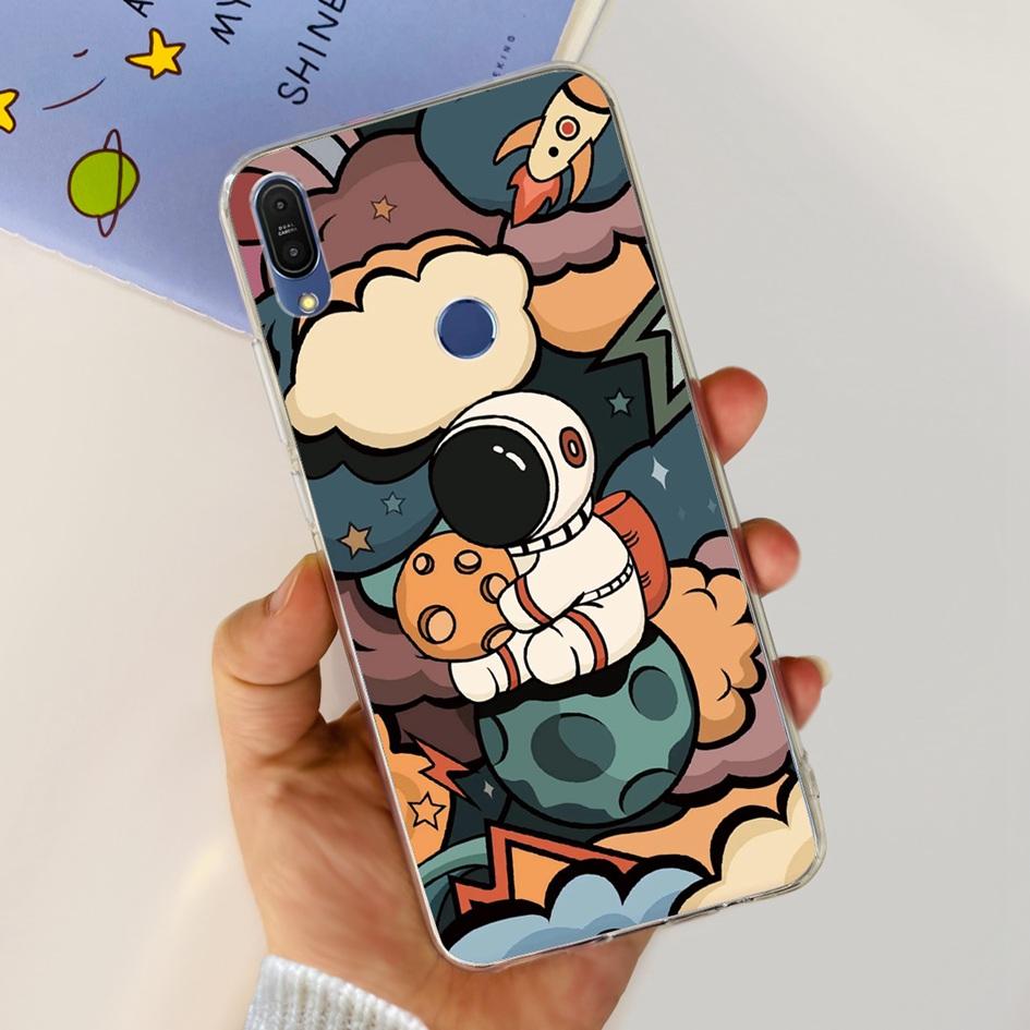 5.99" Case For Asus Zenfone Max Pro (M1) ZB601KL ZB602K Cover X00TDB Fashion Pattern Clear Soft Silicone Fundas Phone Back Cover