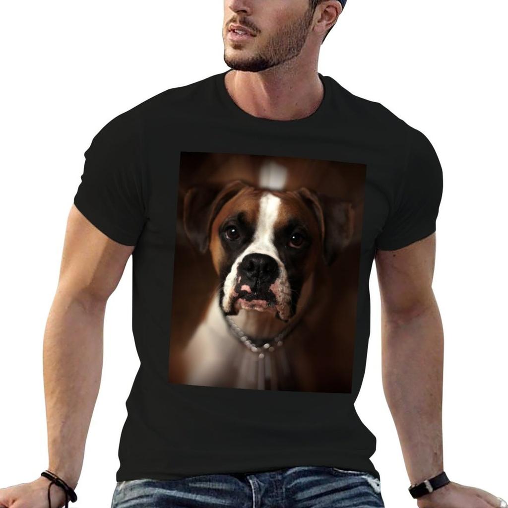 Boxer dog T-Shirt man t shirt luxury men t shirt cotton 100% t shirt man cotton T-shirt