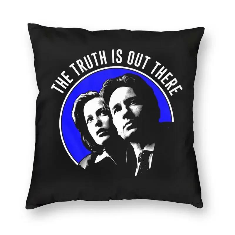 Die X-Files Die Wahrheit ist da draußen Kissenbezug Dekorativ Gruselig Comic Mulder Scully Dana Fox Hüllen TV Kissenbezug Kissenbezug