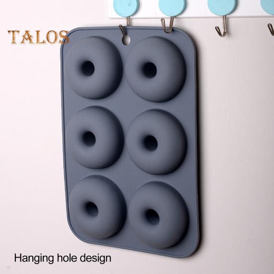 Silikonová forma Nepřilnavá pomůcka pro domácí pečení Silikonová forma se 6 otvory Silikonová forma pro pekařské potřeby