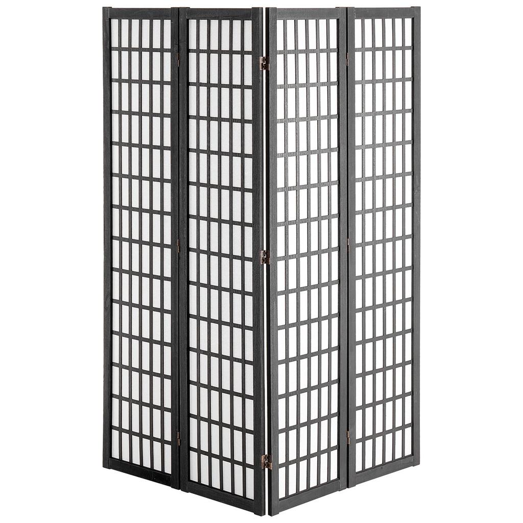 VEVOR Room Divider, 4 Panel Japanese Room Divider, Wood Folding Privacy Screen Indoor, Japanese Partition Dividers Portable Decoration Screens