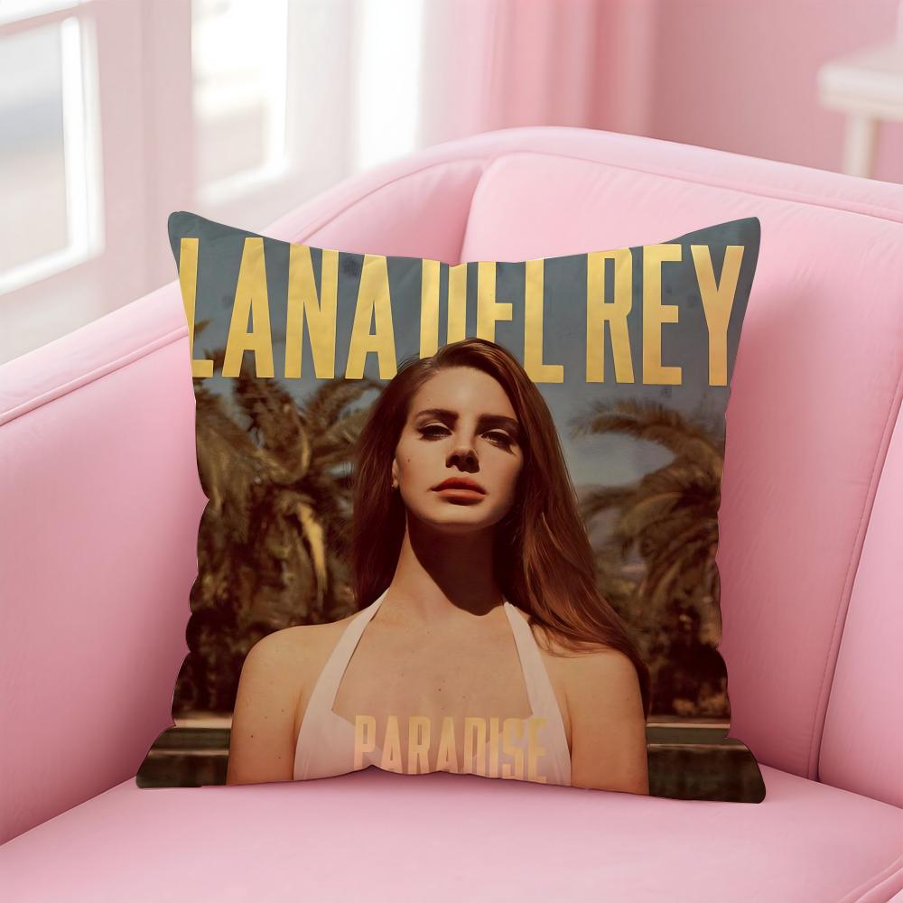 L-Lana Del Reys Kuddfodral Bekvämt Vändbart Kuddfodral Perfekt för Bil Soffa Sovrum & Mer