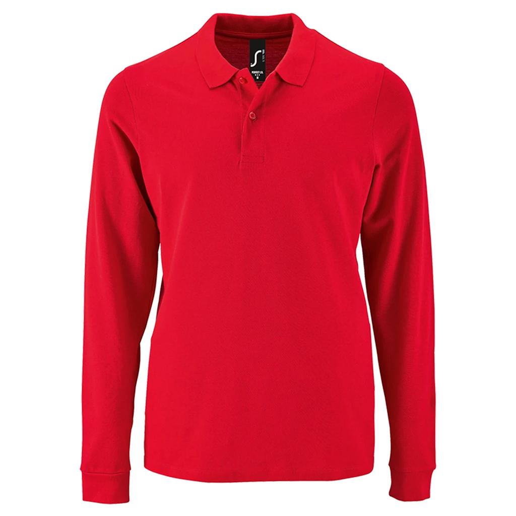 SOLS Mens Perfect Long Sleeve Pique Polo Shirt