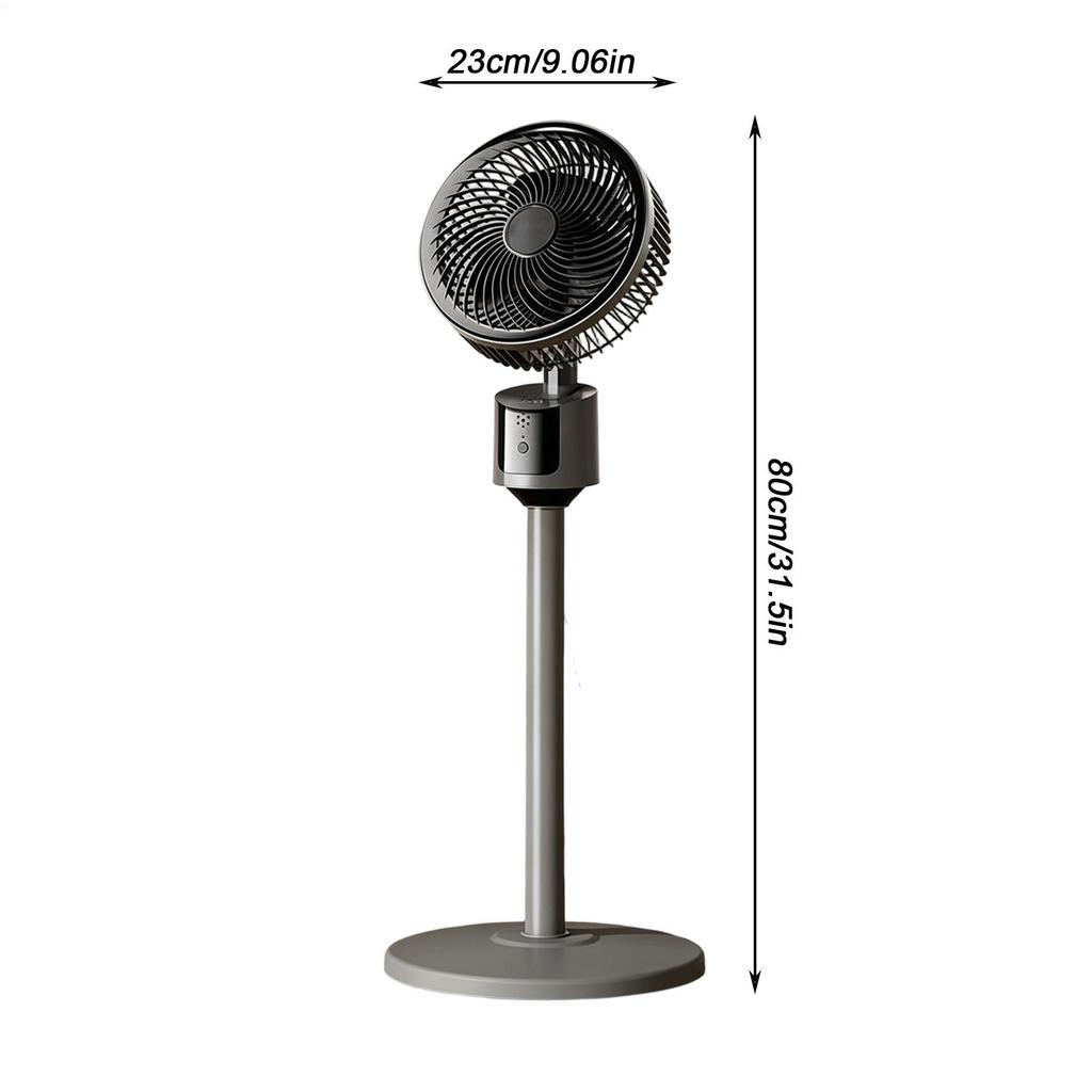 Bedroom Floor Fan 3-Speed Quiet Large Cooling Fan USB Interface Silent Fan Retractable Room Standing Powerful Fan For Bedroom
