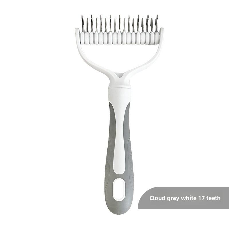 Pet Dematting Comb Stainless Steel Double Sided Undercoat Rake Dog Cat Grooming Brush Shedding Tool