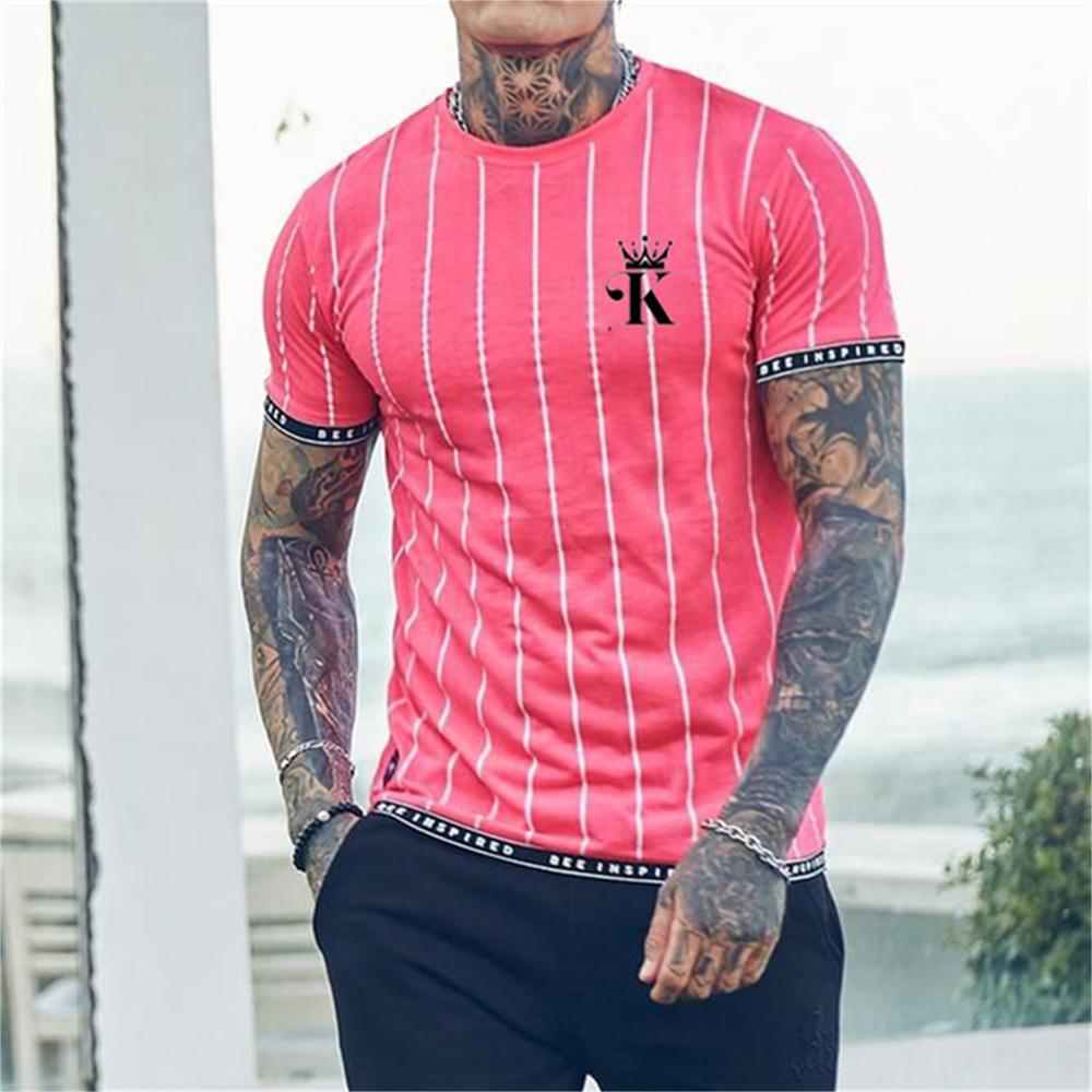 Summer 3D Printed Short Sleeved Sportswear King K/Spade A Pattern Men's T-shirt