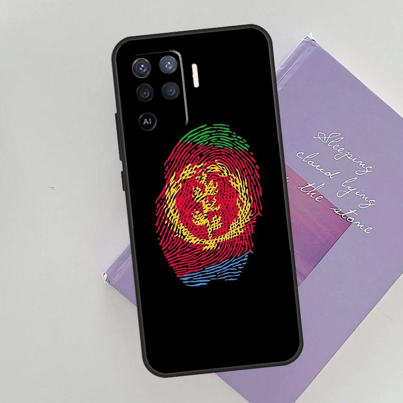 Eritrea Flag Phone Case For Oppo A96 A76 A16 A74 A53 A54 A94 A15 A17 A52 A72 A57S A58 A78 A98 A79 Cover