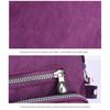 Women Crossbody Bag Minimalist Nylon Purse with Zipper Closure