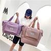 Compact Sports Fitness Bag with Wet/Dry Separation - Foldable Travel Handbag and Carry-on Luggage