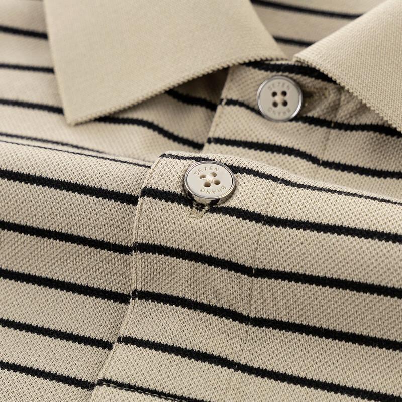 SEVEN Mr. Seven Series Striped Short-Sleeve Polo Shirt