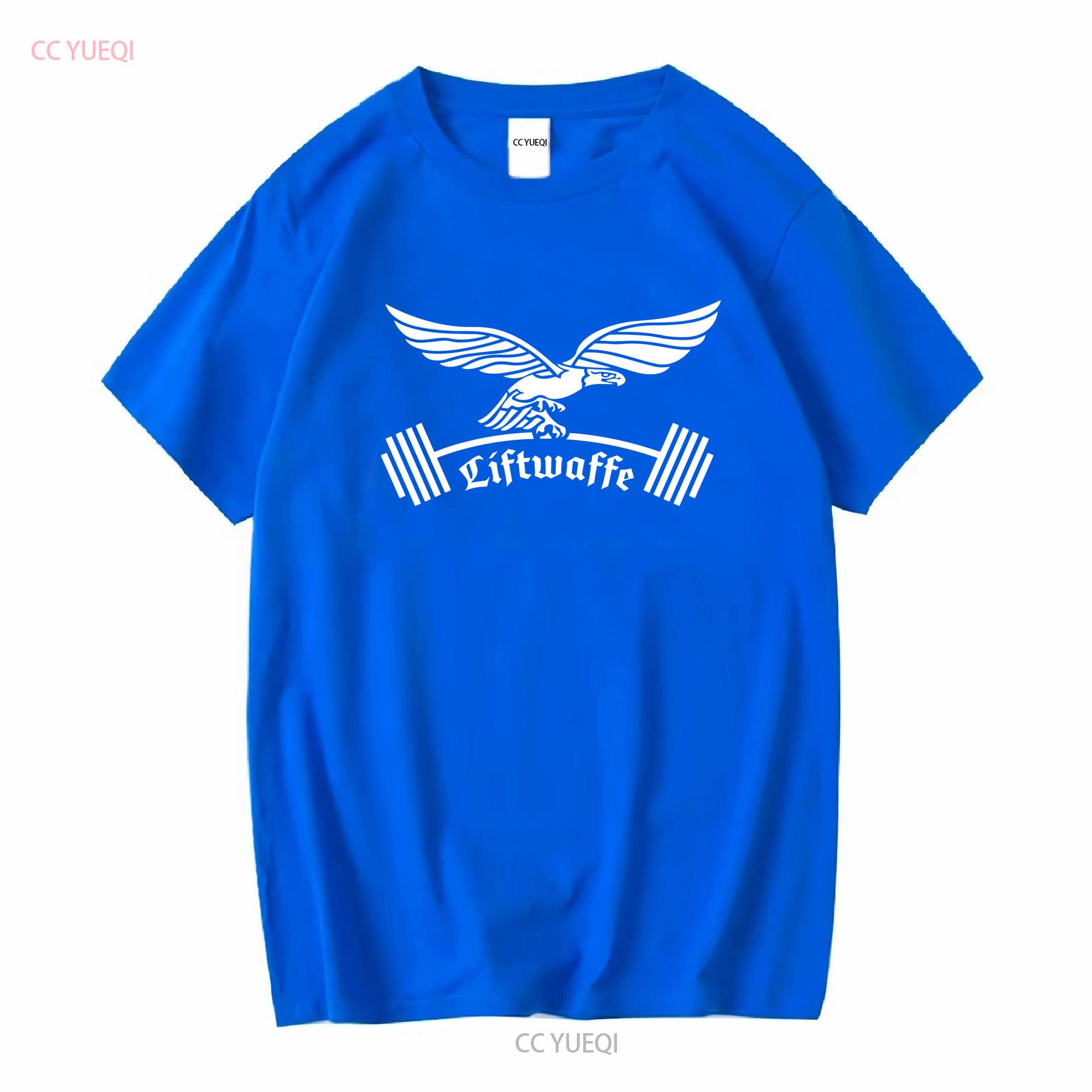 XIXI Fashion WW2 Duits Liftwaffe Luftwaffe grappige workout Gym Militair Gewichtheffer T-shirt lange of korte mouwen vintage Gewassen Casual M