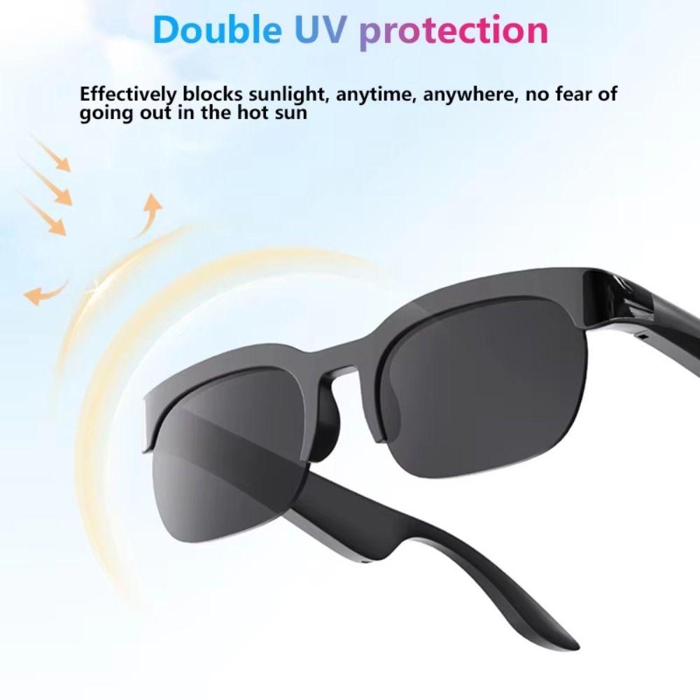 Bluetooth 6.0 AI Translation Glasses 144 Languages Bluetooth Smart Sunglasses For Men