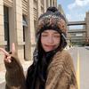 Jacquard Ear Protection Cap Y2k Women Wool Cap Cute Knitted Beanies Caps  Girls
