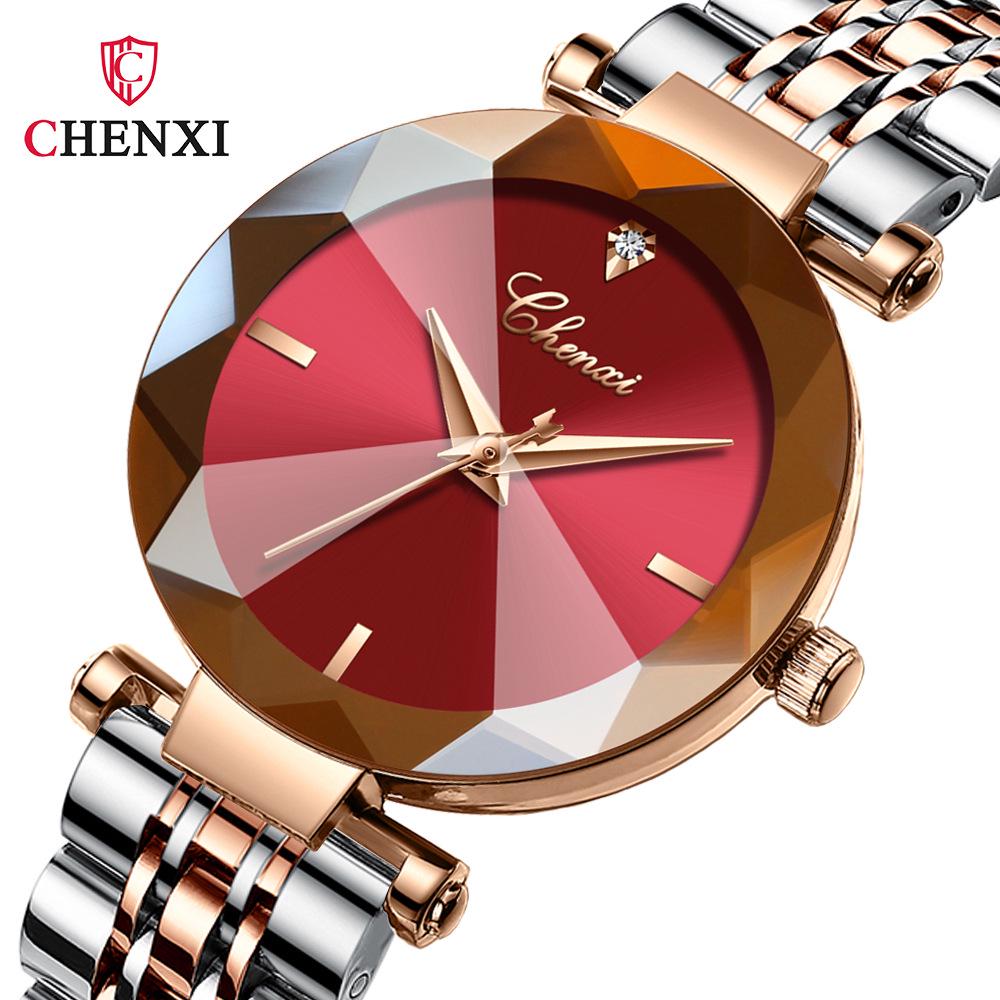 Morning Light Women's Fashion Watch - Diamond-Shaped Glass, Waterproof Quartz