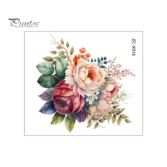 

Наклейка на унитаз с цветочным узором, наклейка на крышку унитаза, самоклеящаяся наклейка для ванной комнаты, декор для домашнего туалета B