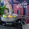 Titanium Camping Cookware Set Portable Outdoor Pot With Steamer Grid Fry Pan Soup Lightweight Hiking Backpacking