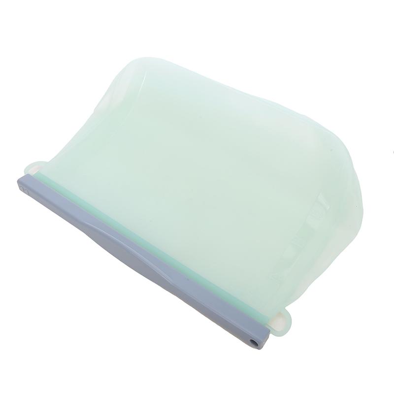 Transparente Silikon-Lebensmittel-Snack-Organizer-Tasche, wiederverwendbare, auslaufsichere Lebensmittel-Gefrierbehälter