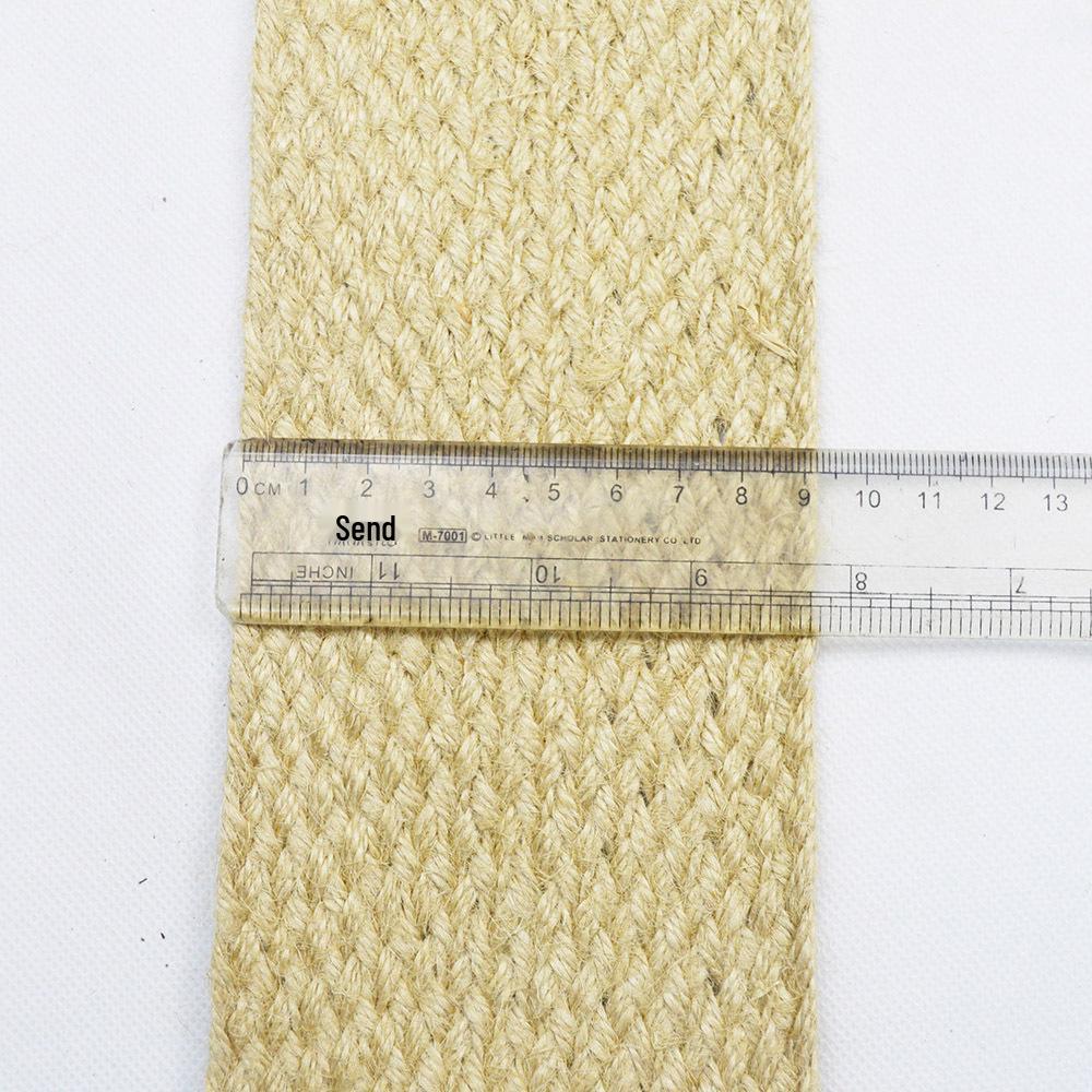 Simple Style Jute and Hemp Webbing: Wide-Narrow Flat Belt for Decorative Packaging and Bundling