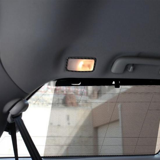 2Pcs Carbon Fiber Interior Reading Light Cover Trim For Toyota Sienna 2015-