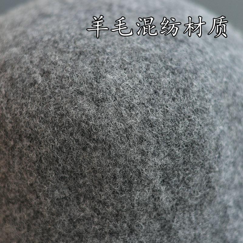New autumn and winter wool woolen fisherman's hat children's fashionable versatile face small plain bucket hat