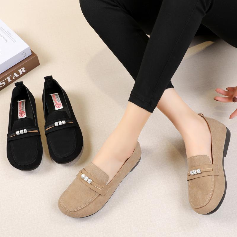 

Модные женские туфли на плоской подошве, удобные универсальные мокасины