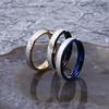 Simple Stainless Steel Sand Ring, Unisex Electroplated Gold Diamond Ring Can Be