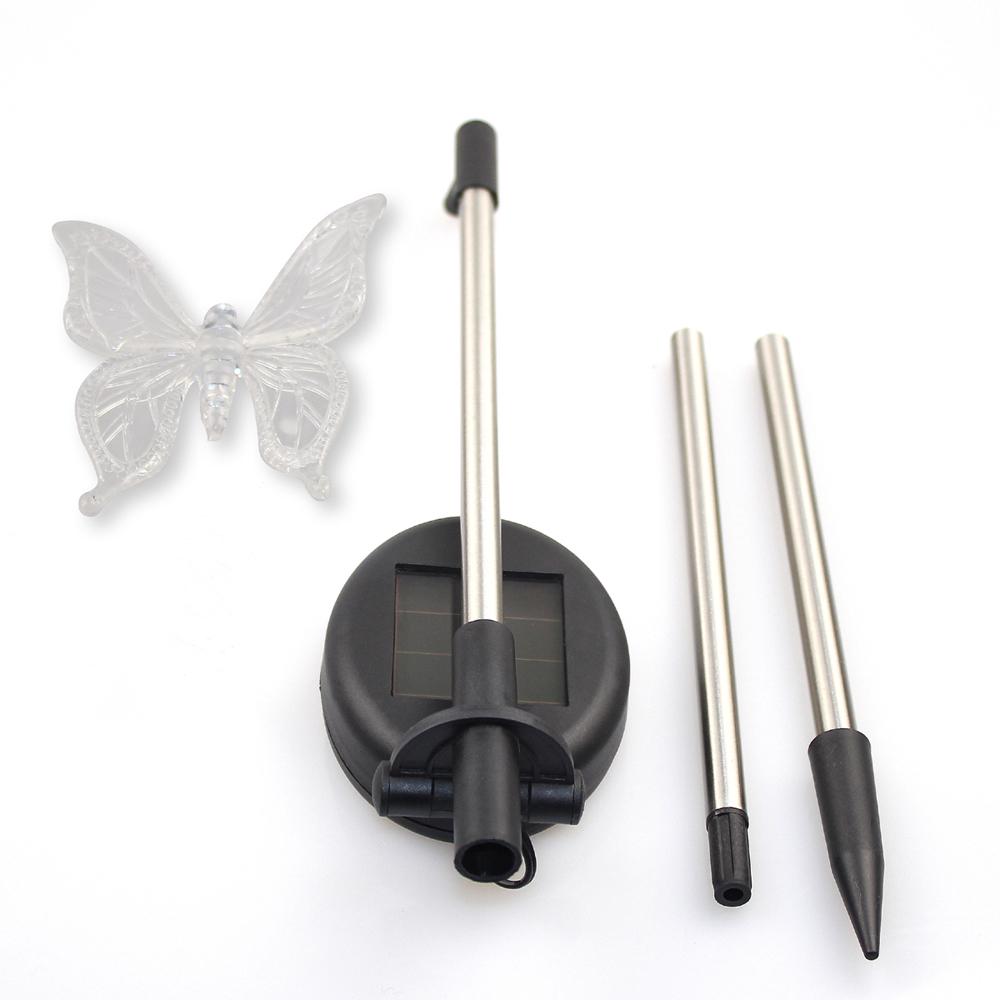 2 Pack LED Solar Garden Stake Light Multi Color Changing Dragonfly Garden Decor Figurines Lights Outdoor Landscape