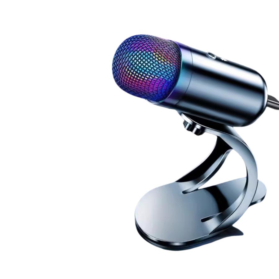 Professionelles Radio USB-Buchse winddicht Geräuschreduzierung Hochleistungs-Metallfarbe Computermikrofon