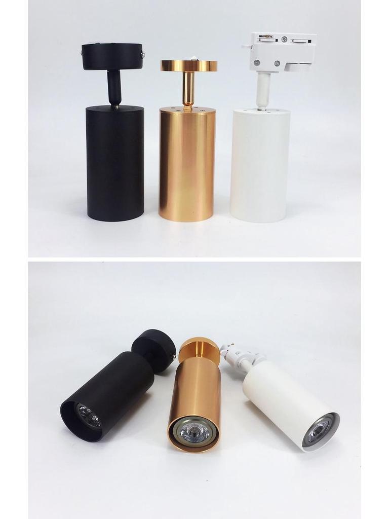 Nordic Rose Gold LED Track Spotlight, 7W Surface Mounted Ceiling and Background Wall Display Light.