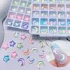Mocha Moon Star 3D Aurora Rhinestone Nail Art Ornaments