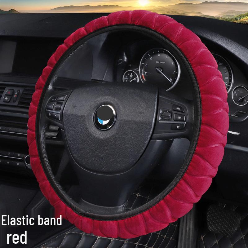 Winter Warmer 3D Plüsch Lenkradbezug - Superweich, Elastisch, Ohne Innenring