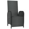 Vidaxl Folding Garden Chairs With Cushions, 2 Pcs., Poly Rattan
