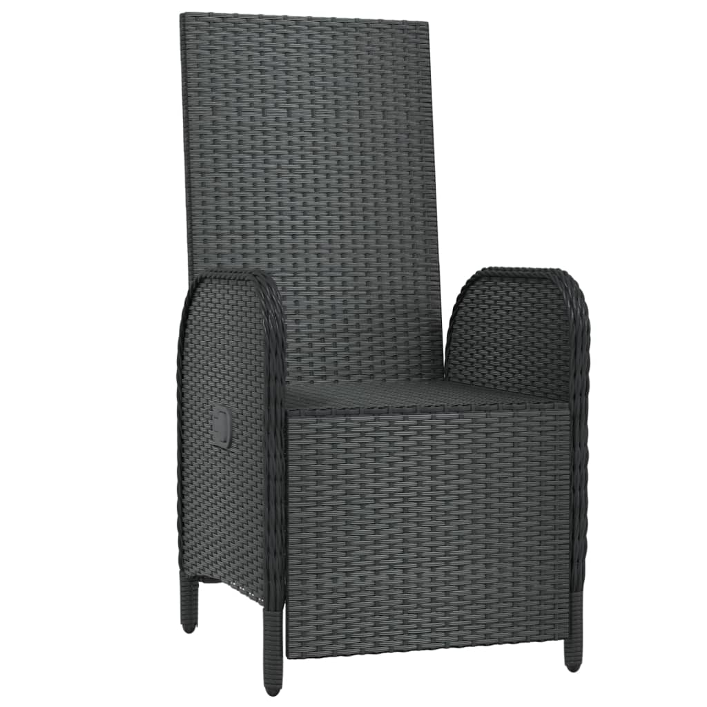 Vidaxl Folding Garden Chairs With Cushions, 2 Pcs., Poly Rattan