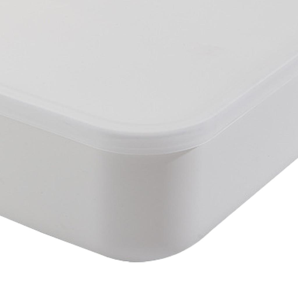 Desktop Storage Box PP Large Capacity Waterproof Modern Desk Organizer Storage Container with Lid for Bedroom Office