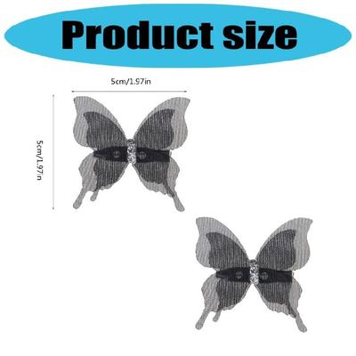 10Pieces Sheer Butterfly Pin Curtain Decorative Safety Pin For Wedding Party and Bedroom Decoration Curtain Accessory
