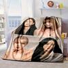 kpop pink Show Performance Blanket Flannel Blanket for bed, sofa, Camping, Hiking, Picnic Essentials, gift for family Fan gifts