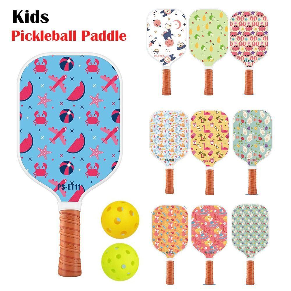 Conjunto de Raquete Infantil Núcleo Favo de Mel Squash Leve Nova Raquete de Pickleball Presentes para Crianças