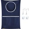 Round Hanging Laundry Basket and Storage Bag for Bathroom Doors