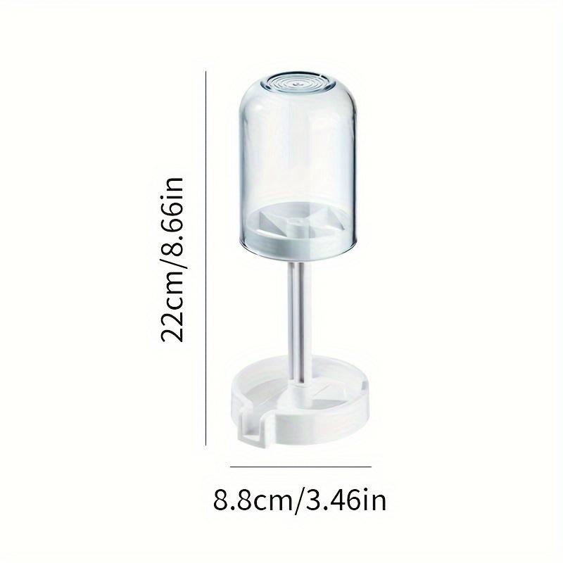1pc Modern & Clear Bathroom Toothbrush Holder with Spill-Proof Design & Waterproof Base - Freestanding Toothbrush Cup with Toothbrush Storage