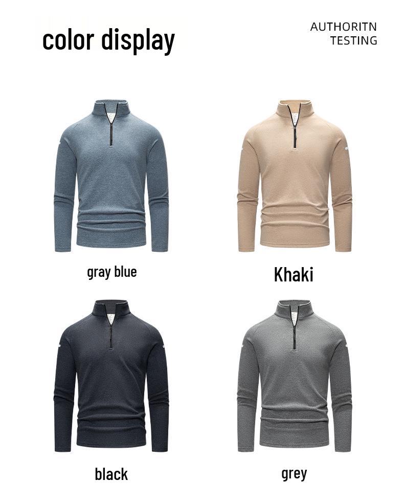 Men's Quick-Dry Stretch Dralon Long-Sleeve Fleece Hiking Base Layer