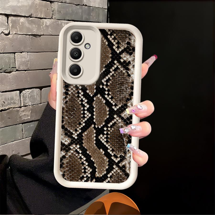 Snake Skin Pattern Phone Cover Case for Samsung Galaxy A16 A15 A12 A13 A51 A73 A53 A54 A34 A71 A72 A35 A36 A26 A32 A23 A56