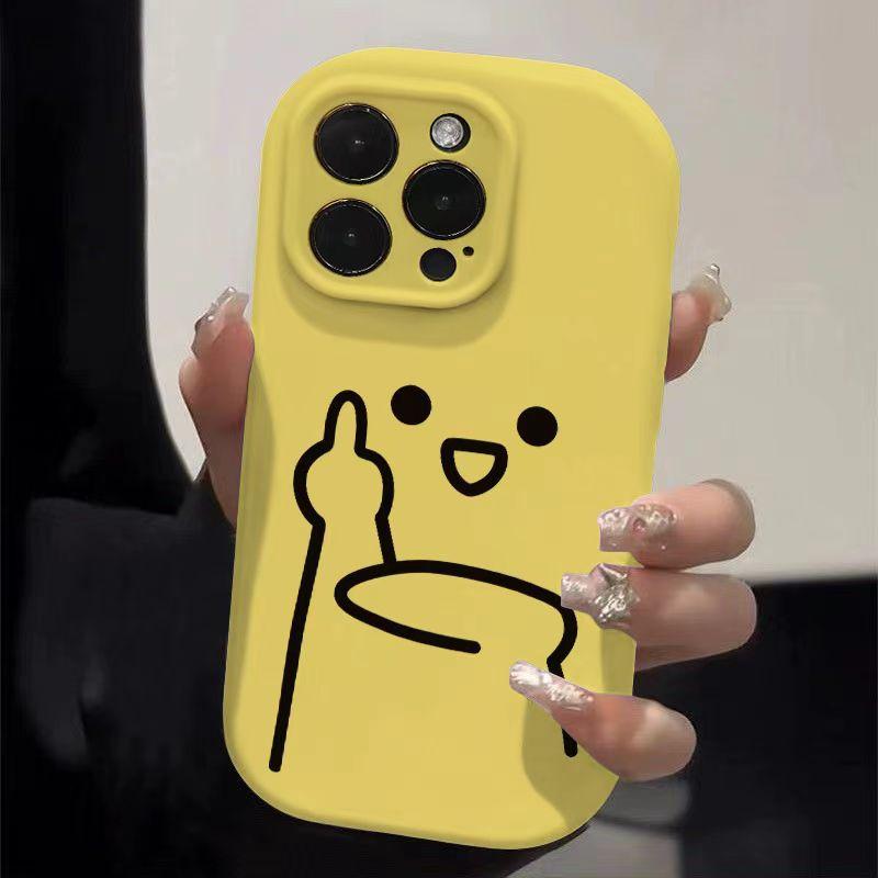 Personalized Expressions Are Suitable for Apple 16pro, Cartoon 15promax Phone Case 14plus, Creative 13 Matte 12/11