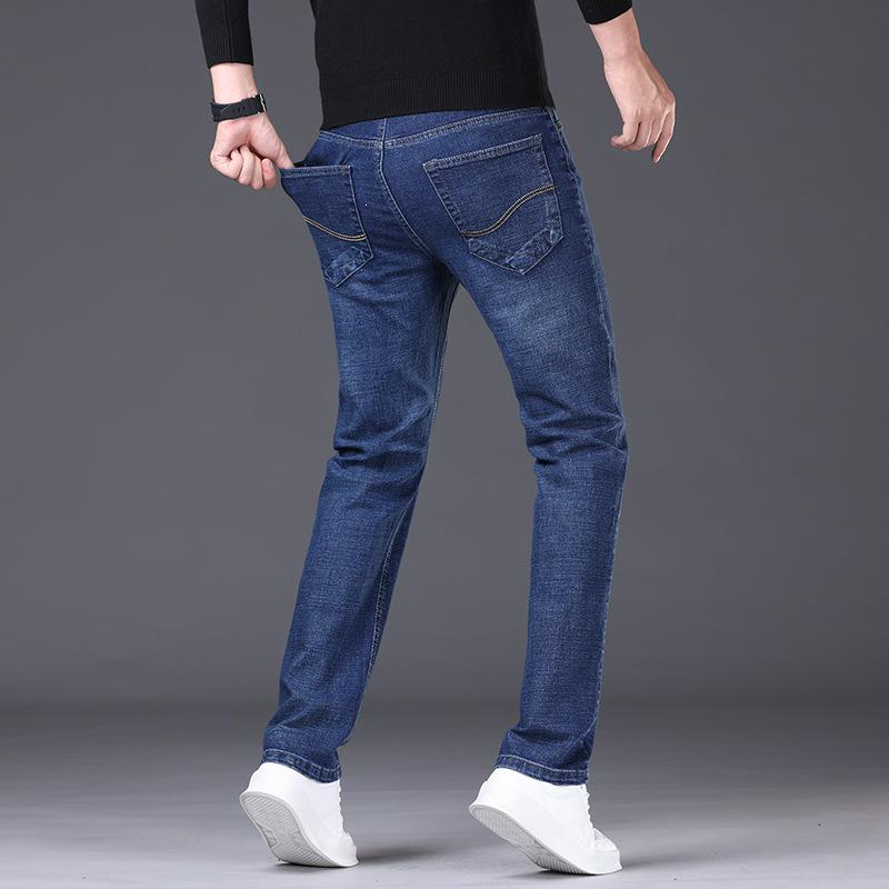 Men's Business Straight Leg Elastic Jeans - Spring/Summer 2026 Collection