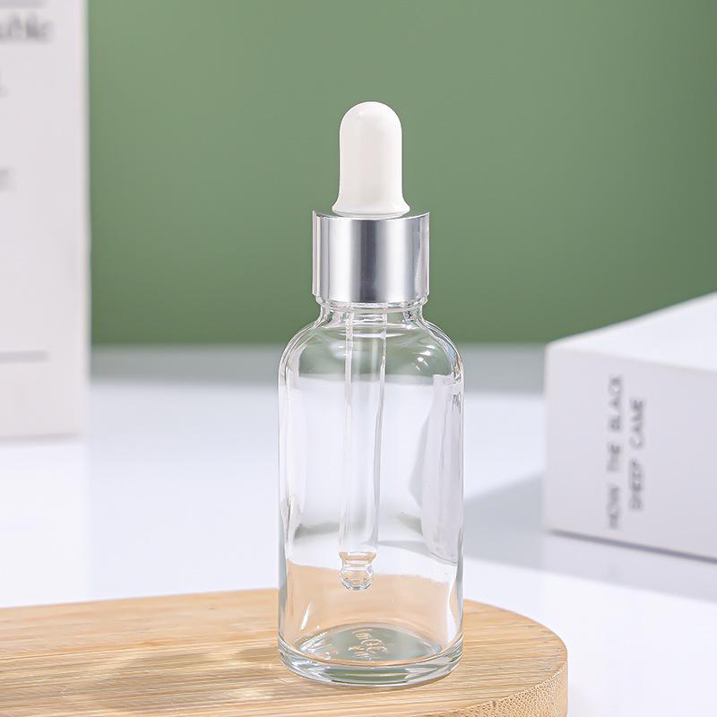 Clear Glass Dropper Bottle for Essential Oils and Skincare Serums