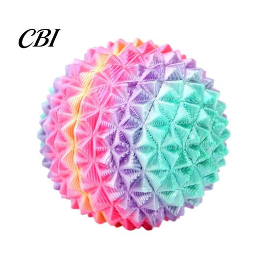 Portable Sensory Toy 3D Printed Rotatable Spiky Ball, Mini Textured Fidget Ball for Lightweight Stress Relief, Decompression Twisting Desk Travel