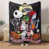 1pc, Cozy Nightmare Before Christmas Home Decor Blanket: Perfect Gift for Bedroom, Living Room, Travel, Camping, Car