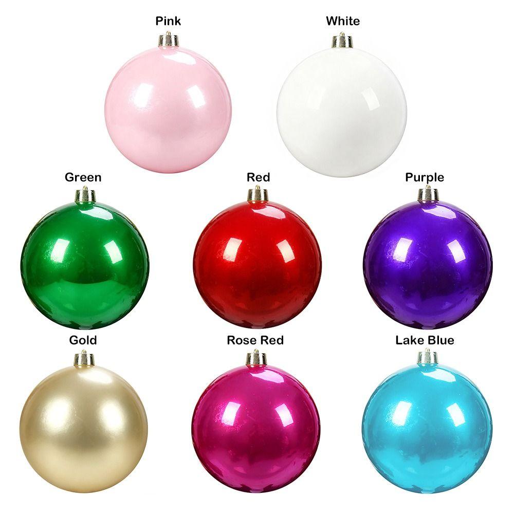 Big Plastic Pearlescent Ball Pearlescent Ball Shape Christmas Ball 15CM Xmas Baubles Shopping Mall