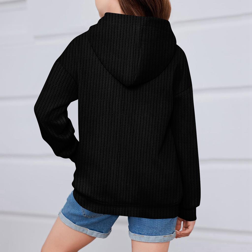 Children Girls And Boys Fashion Jacket Casual Printed Long-sleeved Hooded Cardigan Sweatshirts