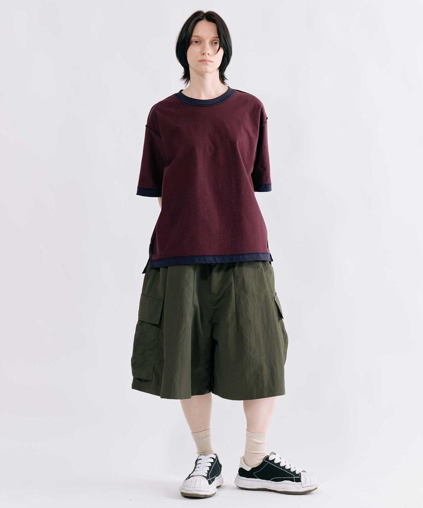 SMITHARMOR [Unisex] Rough Nylon Cargo Bermuda Half Pants_Khaki